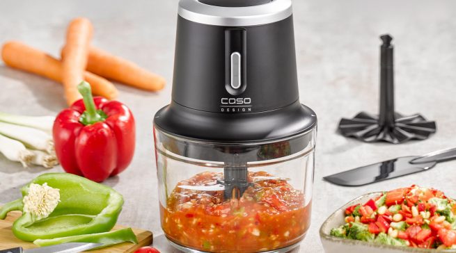 Zerkleinern, mixen und pürieren Sie, wo Sie wollen: Mit dem „Chop & Go“ von CASO Design!