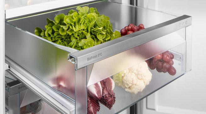 Die Kühlgeräte von Liebherr halten mit ihrer fortschrittlichen BioFresh-Technologie Obst, Gemüse, Fleisch, Fisch oder Milchprodukte lange frisch.