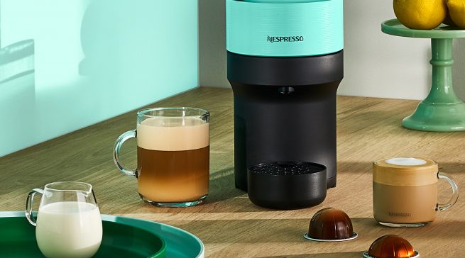 Nespresso Kaffeemaschine Vertuo Pop mit Centrifusion-Technologie.