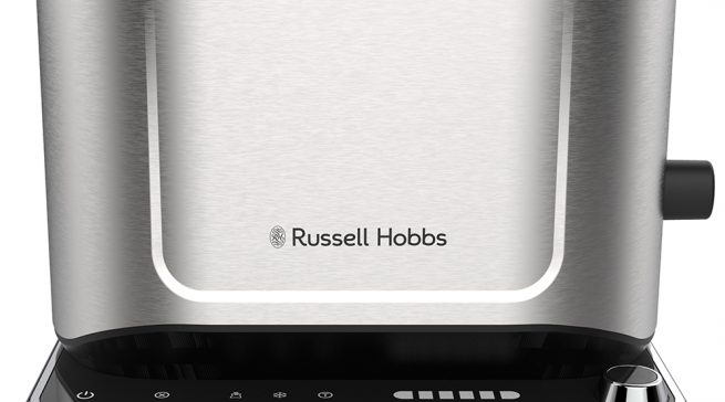 Russell Hobbs Toaster Attentiv 26210-56 mit automatische Brotzentrierung.