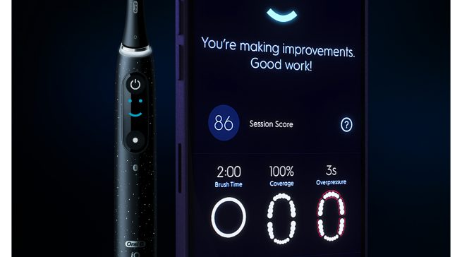 Oral-B Zahnbürste iO10 mit iOsense.