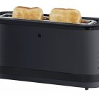 WMF KÜCHENminis Toaster Deep Black mit Bagel-Toasteinstellung.