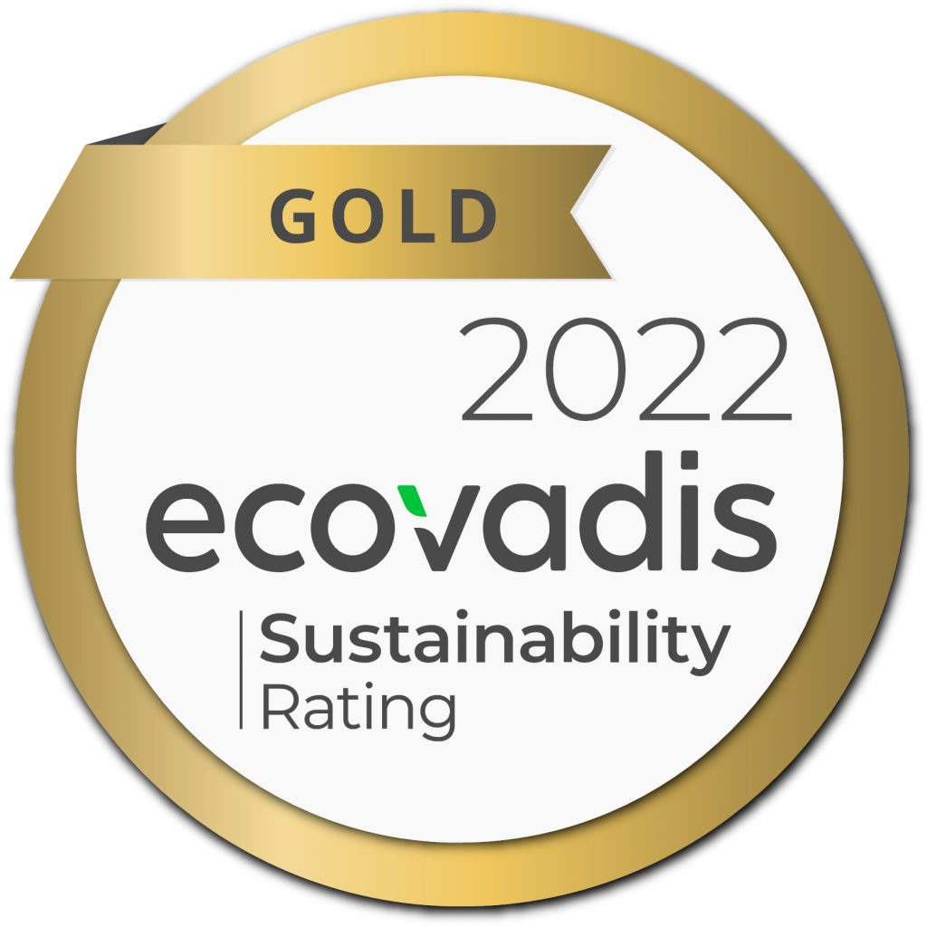 Für nachhaltiges Handeln im Jahr 2022 erhält Liebherr die EcoVadis-Medaille in Gold.