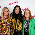 Meet & Greet bei Beurer: Sarah Stengel, Rebecca Mir und Ann-Christin Rößler.