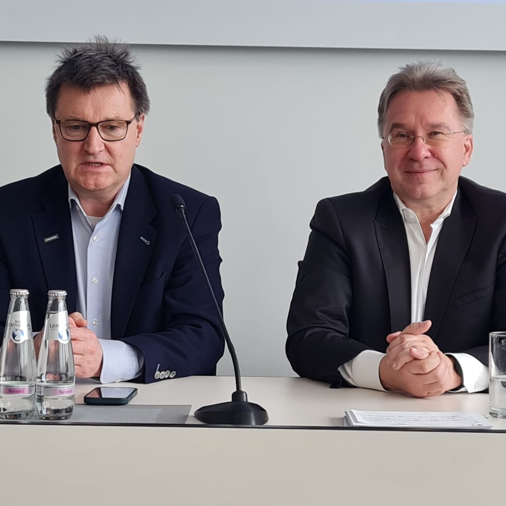 Die neue Doppelspitze bei Euronics Deutschland: Aufsichtsratsvorsitzender Frank Schipper (l.) und Vorstandssprecher Benedict Kober.