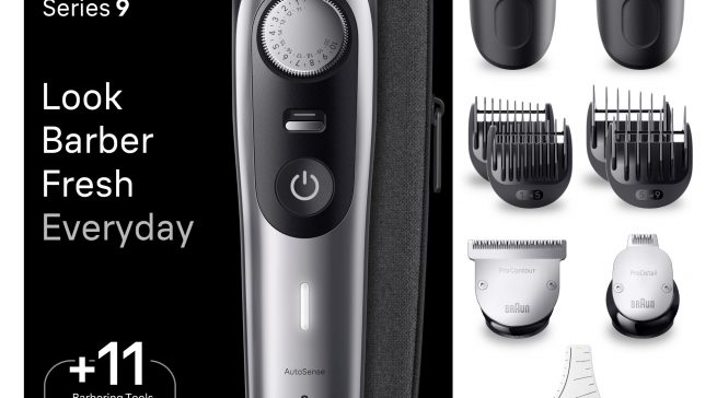Braun Barttrimmer Series 9 mit Zubehör.