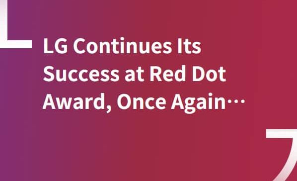 24 x Red Dot Award für LG.