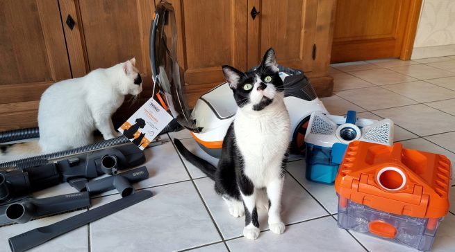 Zwei Sauger in einem: Hygienisch mit Aqua-Filterbox? Oder schnell mit Zyklon-Filterbox? Die Boxen lassen sich, typisch Thomas, ganz einfach nach Bedarf auswechseln.