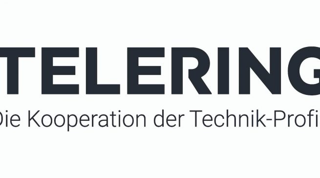 Das neue Telering-Logo wurde als Wortmarke klassisch und reduziert umgesetzt.