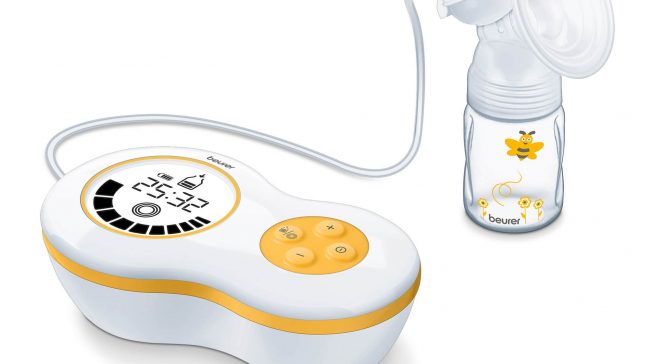 Beliebt bei Hebammen und Eltern: Beurer Milchpumpe BY 40