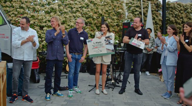 Preisverleihung beim Finale „Deutschland kocht – regional & saisonal“.