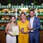 Green Marketing Award in Gold: Anna Kalina-Mahr (Unique Relations), Melanie Mietzner (Wertgarantie), Lukas Schauberger (1000things).