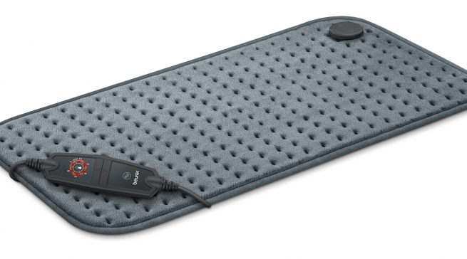Beurer Heizkissen HK 123 XXL Cosy Grey Green Planet mit Eco-Modus.