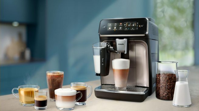 Philips Kaffeevollautomat LatteGo Series 3300 mit Coffee+ App.