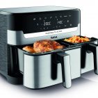 Multifunktional mit 2-in-1-Technologie: Tefal Heißluftfritteuse Dual Easy Fry & Grill.