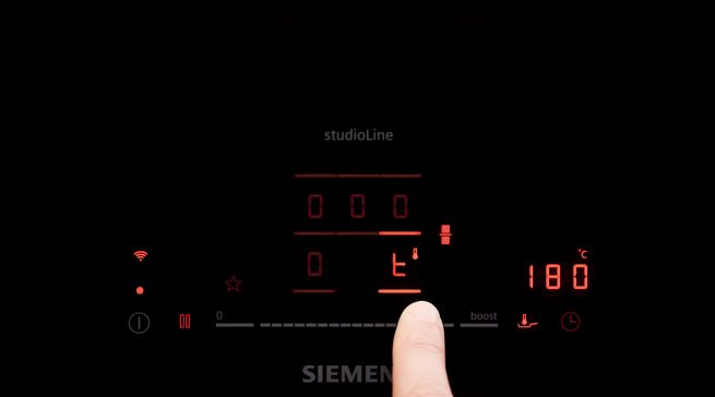 Vereinfacht hat Siemens die touchSlider Bedienung.