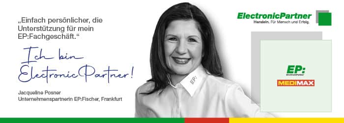Jacqueline Posner, Inhaberin von EP:Fischer, ist eine der Botschafterinnen der „Partner werden“-Kampagne.