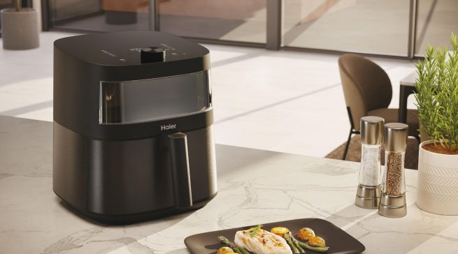 Haier Heißluftfritteuse I-Master Kitchen Serie 5 mit großer Funktionsvielfalt.