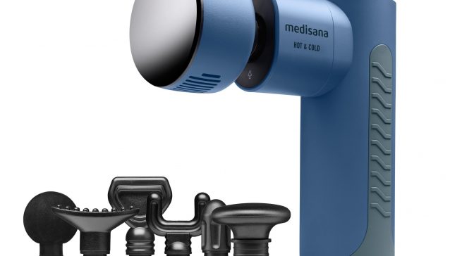 Medisana Massage Gun MG 600 Hot & Cold mit 7 Massageaufsätzen.