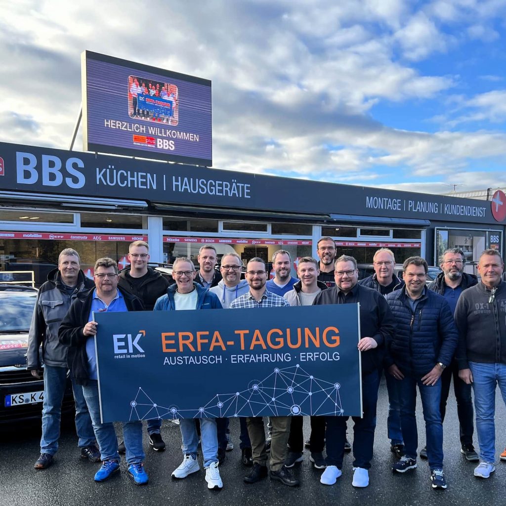 Die EK Erfa Tagungen von electroplus und küchenplus: Im Mittelpunkt stehen der Austausch von Wissen und kreativen Ideen zur Stärkung der eigenen Wettbewerbsposition. Fotos: EK