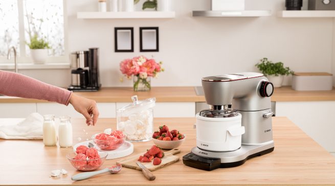 Kühler Genuss mit den Eisbereitern der Küchenmaschinen von Bosch.