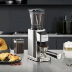 Mit 48 Mahlgradstufen: Caso Kaffeemühle BaristaChef Inox.