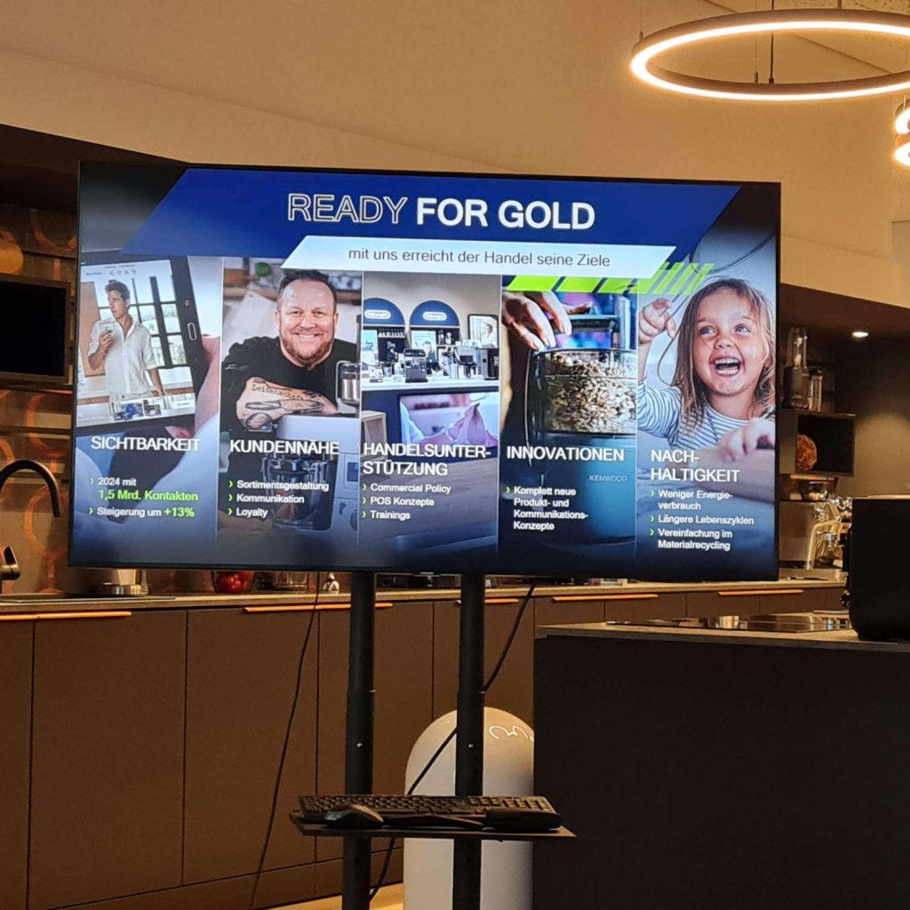 Das Versprechen: Mit De’Longhi erreicht der Handel seine Ziele.