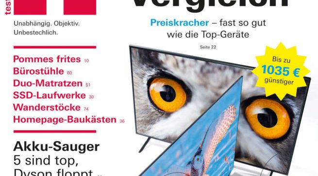 Die aktuelle „test“-Ausgabe der Stiftung Warentest hat Akkusauger auf Herz und Nieren geprüft.