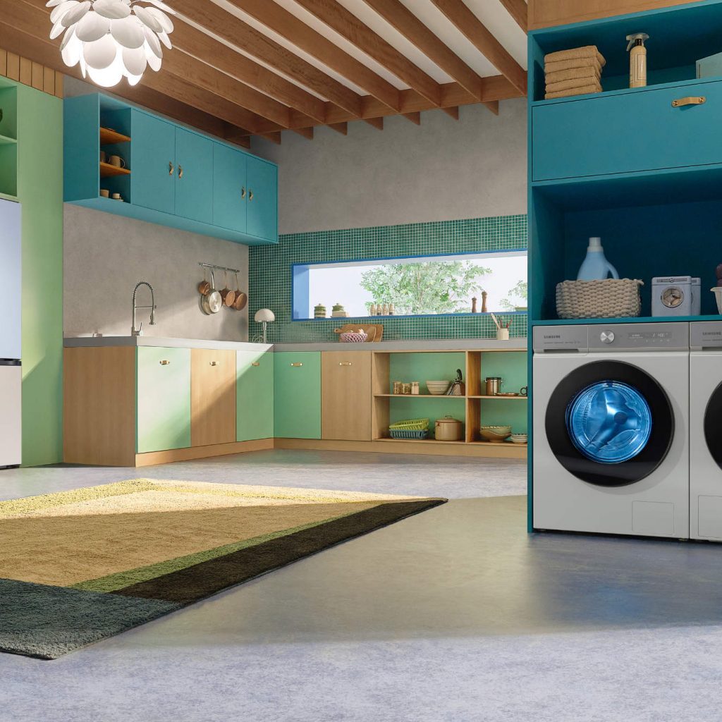 Samsung hat sein erweitertes Hausgeräte-Portfolio präsentiert: Ganz vorne mit dabei sind die Bespoke Wäschepflege-Modelle, die konsequent auf einen niedrigen Energieverbrauch bei gleichzeitig sehr guten Reinigungsergebnissen getrimmt sind.