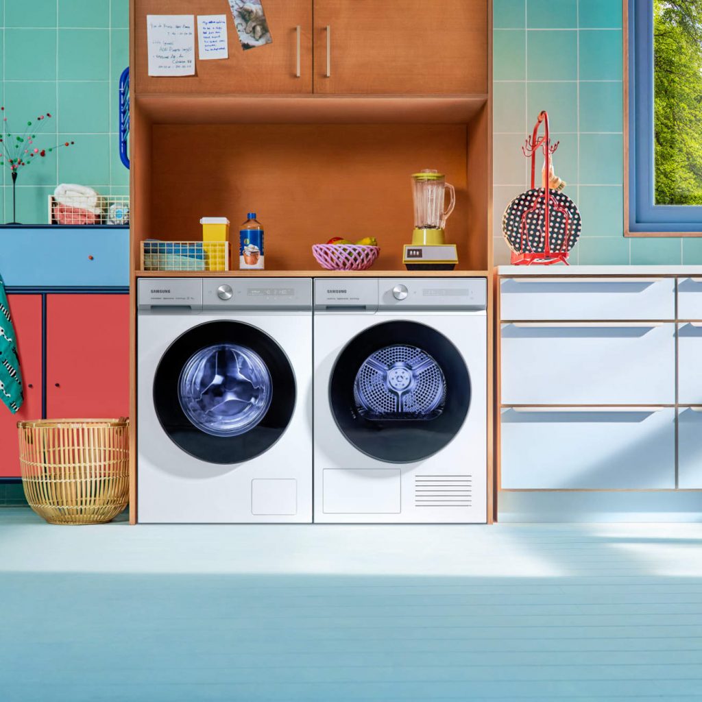 Trommelwirbel für die neuen Bespoke AI Waschmaschinen und Trockner von Samsung.