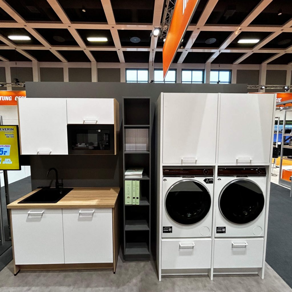 Auch das Thema Hauswirtschaftsraum wird von expert „bespielt“.