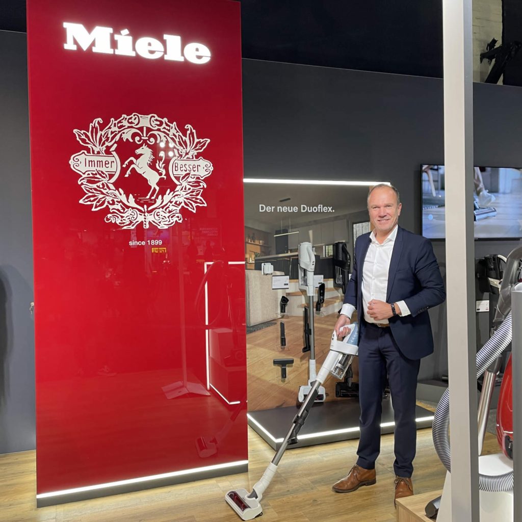 Hat den 125. Geburtstag von Miele im Fokus: Jörg Ch. Bachert, Leiter Vertrieb Elektrofachhandel.