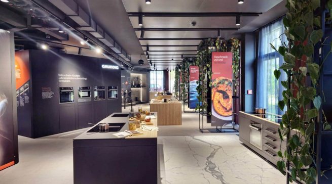 Der Showroom von Beko Grundig in Eschborn bei Frankfurt.