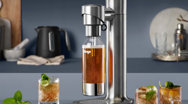 Sage Getränkesprudler InFizz Fusion mit FusionCap.