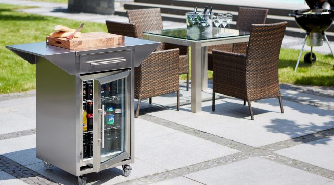 Caso Barbecue Cooler Counter & Cool mit Rollwagen-