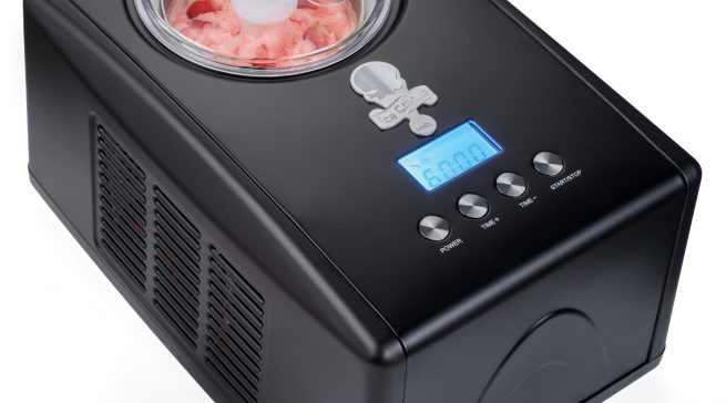 Wilfa Eismaschine Vanilla mit Digitalanzeige.