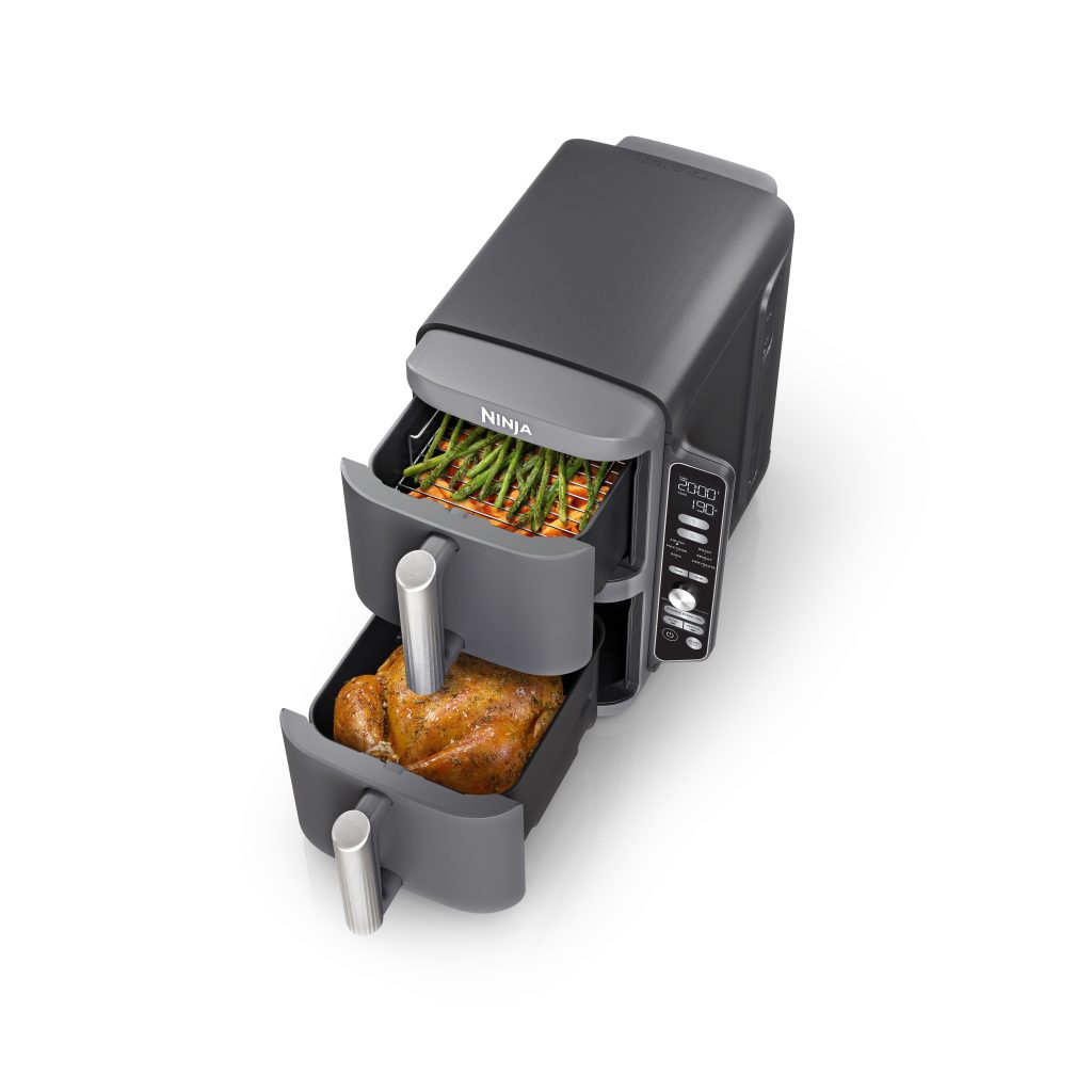 Der neue DoubleStack von Ninja bietet mehr Platz auf der Arbeitsfläche.