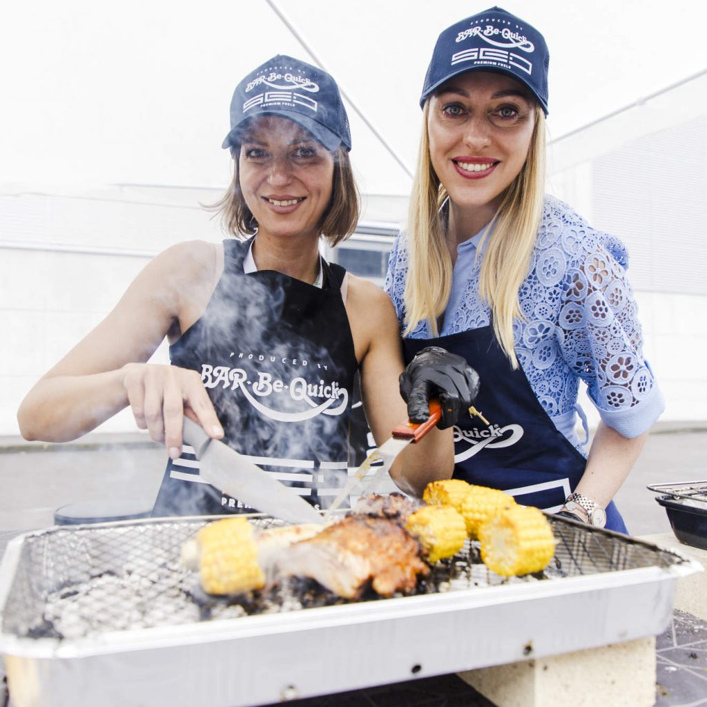Auch im Außenbereich der hallen wurde mächtig eingeheizt.