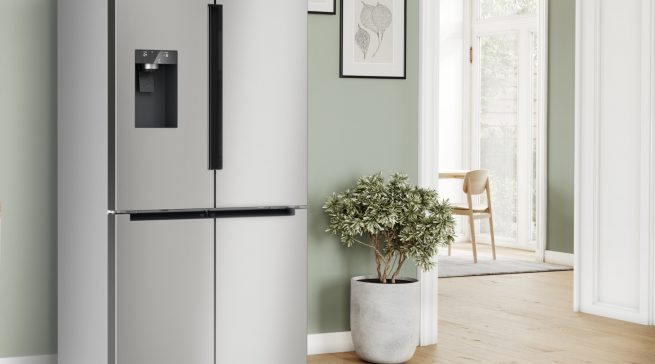 Bosch Kühl- /Gefrierkombination French Door mit App-Steuerung.