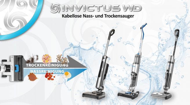 Die hocheffizienten Nass- und Trockensauger von Genius entfernen mühelos trockenen und nassen Schmutz.