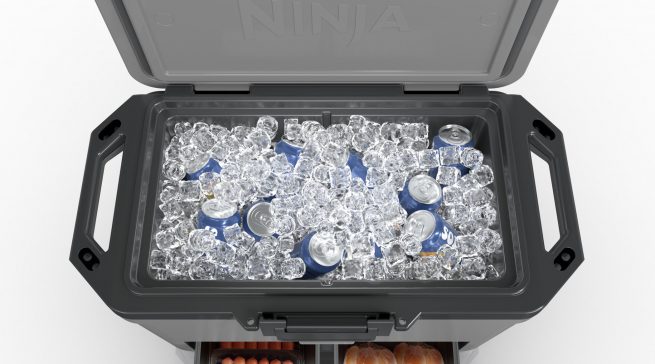 Ninja Kühlbox FrostVault mit 2 Kühlbereichen.