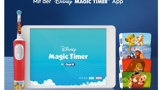 Oral-B Kinderzahnbürste König der Löwen mit Disney Motiven.