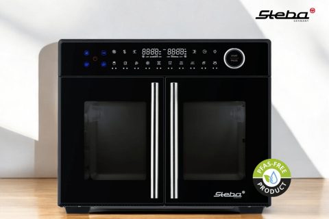 Produktbild von Steba Pizza-Raclette RC 6 Bake & Grill, 2 Getrennt Schaltbare Heizspiralen Inkl. Pizza Funktion Mit Unterhitze, Ablage Für Nicht Mehr Benötigte Pfännchen, 6 Antihaftbeschichtete Pfännchen, 1500W