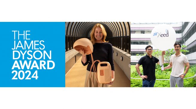 Gewinner des James Dyson Award in den Kategorien Medizin und Nachhaltigkeit.
