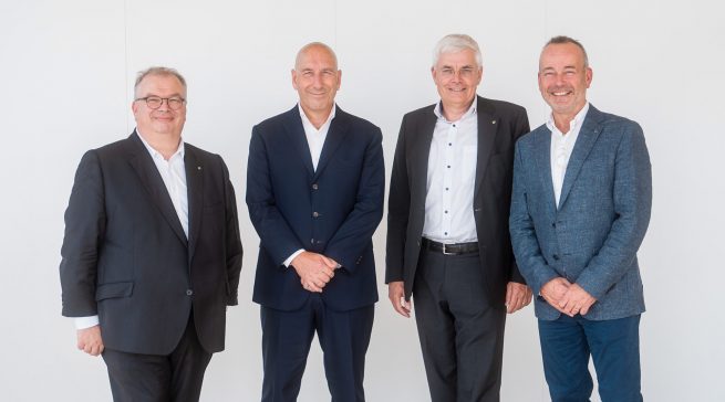 Unser Foto zeigt v.l.n.r.: Jörn Gellermann, Eric Millar, Karl Trautmann und Paul Tyson.