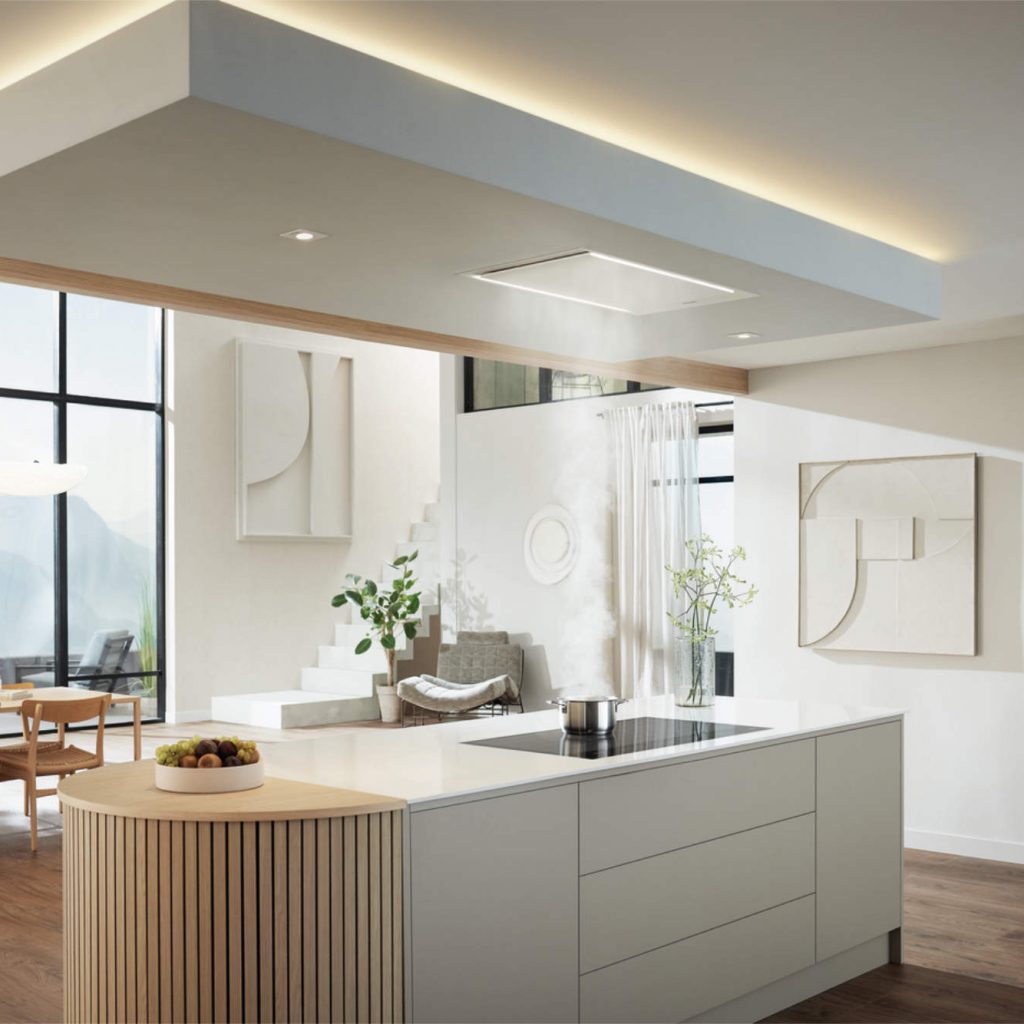 Vielfältige Gestaltungsoptionen gehen mit unkomplizierter Installation einher. Dafür erhielt das Deckengebläse Stella von Miele den iF Design Award. 