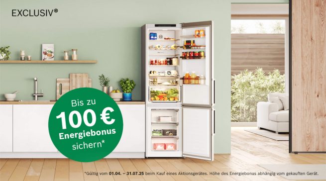 Bosch Aktion: Bis zu 100 Euro als Energiebonus erstattet bekommen.
