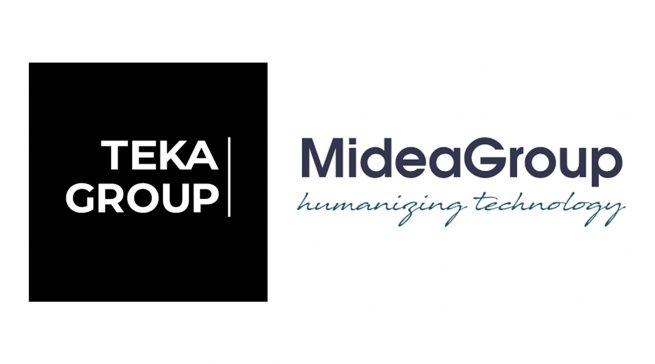 Die beiden Logos: Teka und Midea Group.