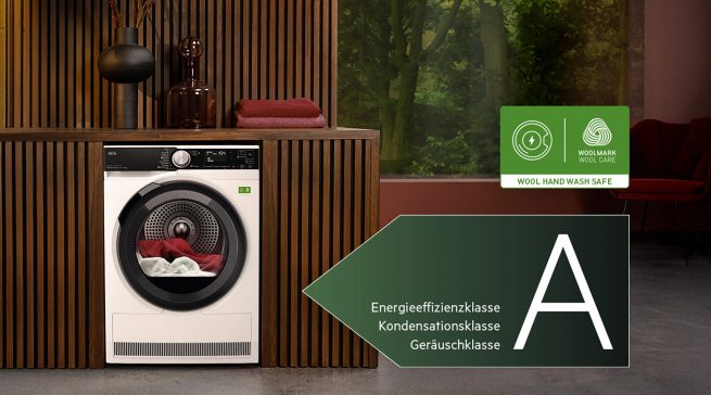 Keyvisual AEG Wäschetrockner 9000X AbsoluteCare Pro