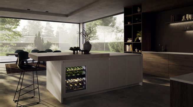 Liebherr eingeführten Unterbau-Weinkühlschränke der Serie Vinidor und Vinidor Selection stellen optimale Lagerbedingungen für alle Weine dank Ein- oder Zwei-Zonen-Kühlung.